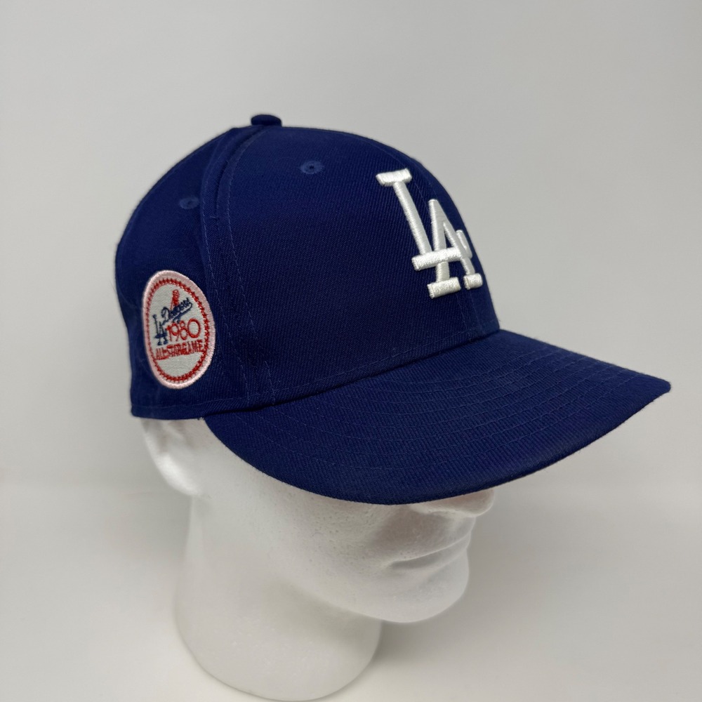 New Era 59FIFTY Los Angeles Dodgers 1980 All Star Game Pink Bottom Hat Size 7